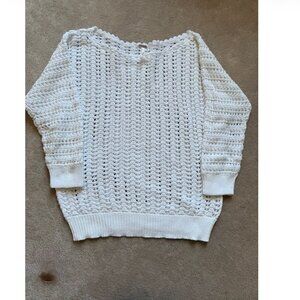 Free People Crocheted Dolman Sleeve Sweater